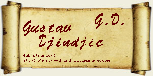 Gustav Đinđić vizit kartica